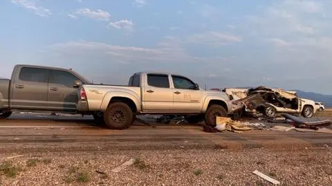 Karambol na autostradzie w Utah, siedem osób nie żyje. To skutek burzy piaskowej