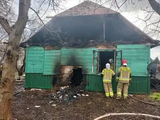 Na miejscu pracowało osiem zastępów straży pożarnej