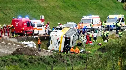Wypadek autokaru w Szwajcarii