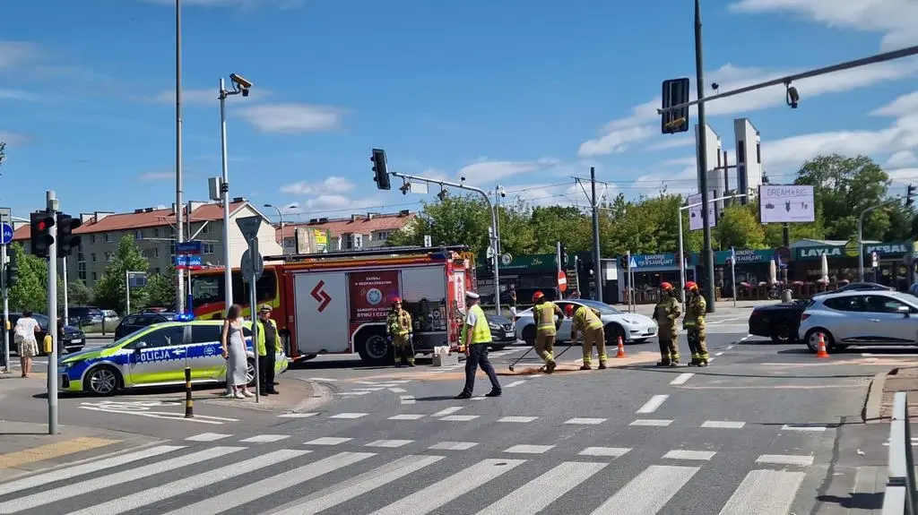 Wypadek motocyklisty we Włochach