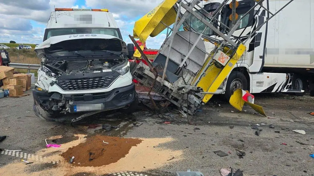 Wypadek na autostradzie A1