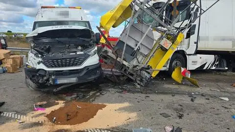 Wypadek na autostradzie A1