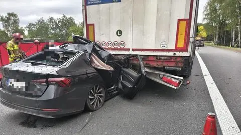 Wypadek na S1 w Mysłowicach