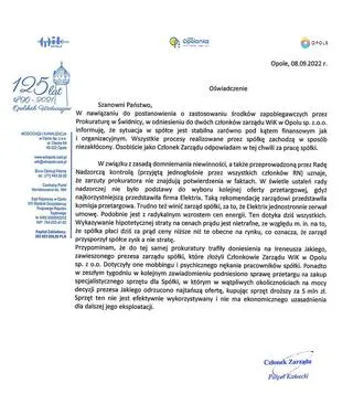 Oświadczenie wiceprezesa Pawła Kaweckiego