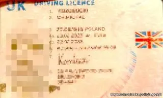 39-latek kupił prawo jazdy w Wielkiej Brytanii