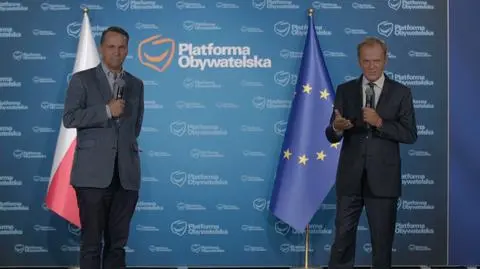 Donald Tusk i Radosław Sikorski w Nakle nad Notecią