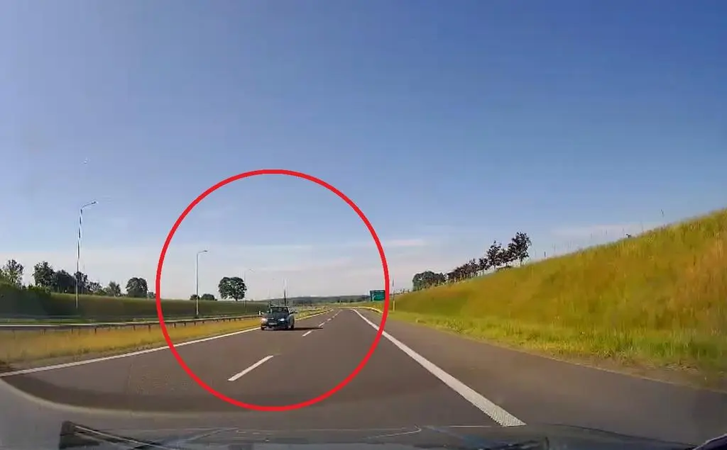 79-latek jechał pod prąd na S7
