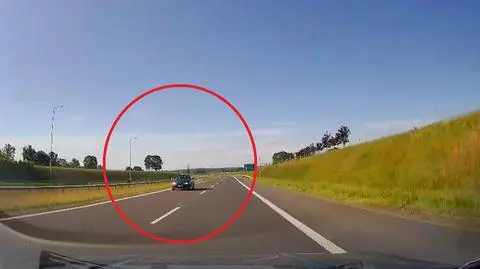 79-latek jechał pod prąd na S7