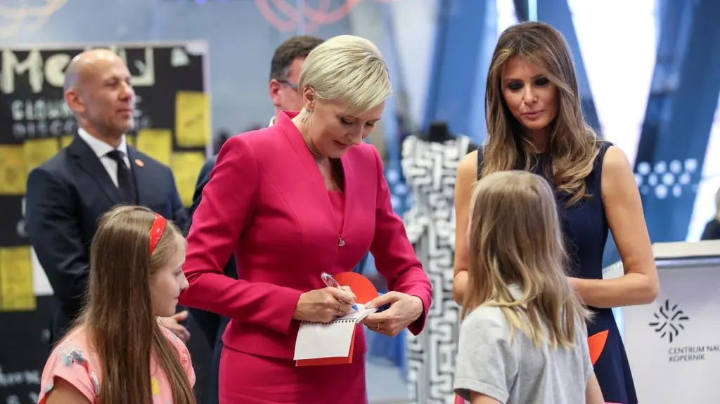 Melania Trump visited the Copernicus Science Center