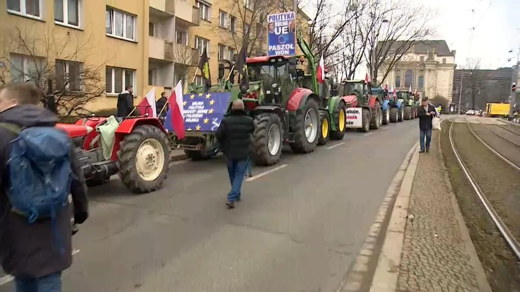 Protest rolników we Wrocławiu