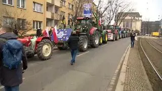 Protest rolników we Wrocławiu