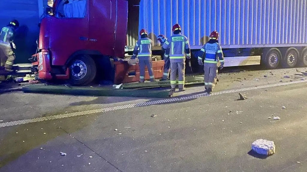 Wypadek na A1 w kierunku Katowic