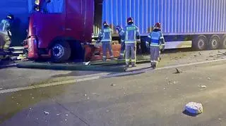 Wypadek na A1 w kierunku Katowic