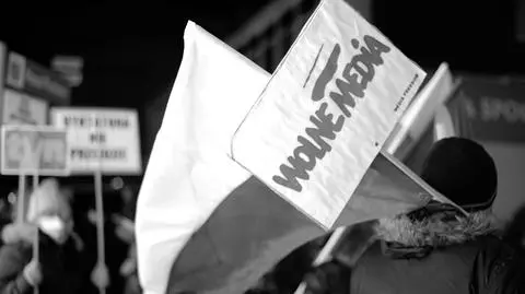 Protesty w obronie wolnych mediów w obiektywach Reporterów 24
