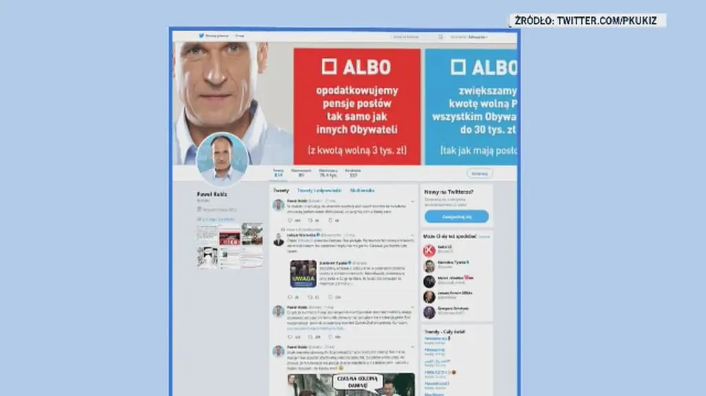 Burza po wpisach Pawła Kukiza na Twitterze