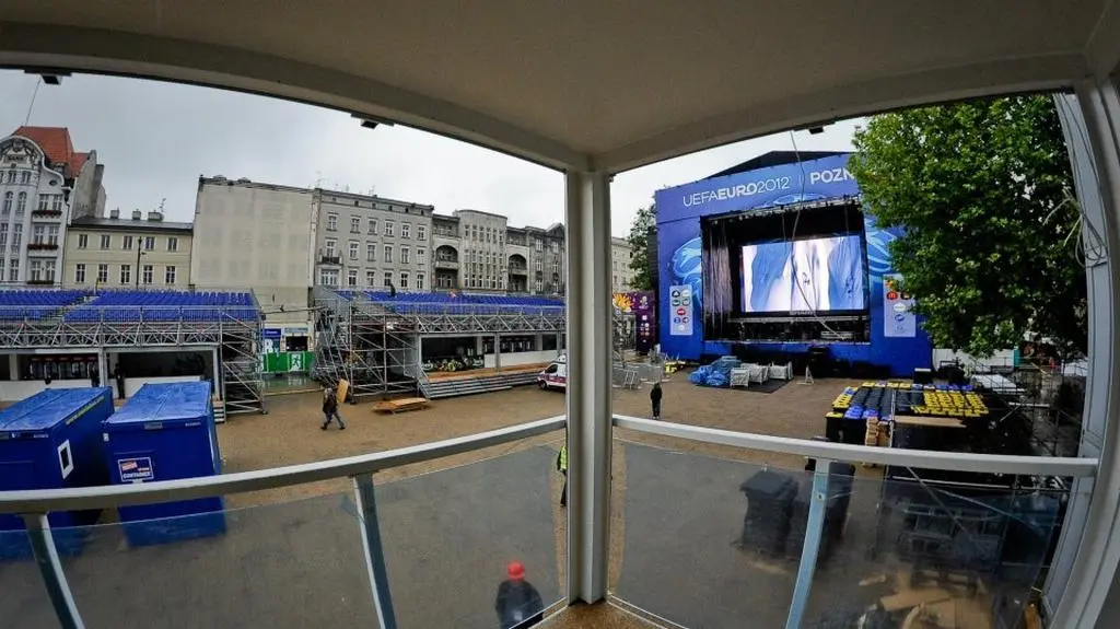 Widok z trybun VIP