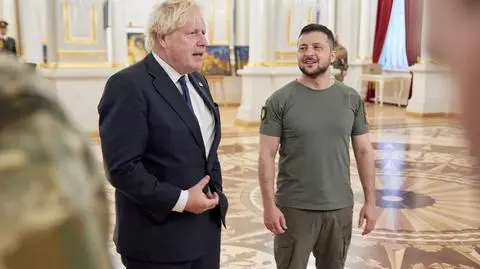 Boris Johnson z wizytą w Kijowie. "Wierzę, że Ukraina może wygrać i wygra tę wojnę"
