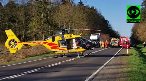 Kierowca w ciężkim stanie trafił do szpitala