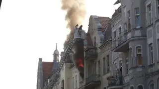 Strażacy gasili pożar na Jeżycach 
