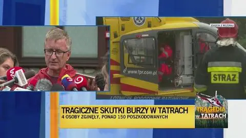 Tragiczne skutki burzy w Tatrach. 4 osoby zginęły ponad 150 poszkodowanych