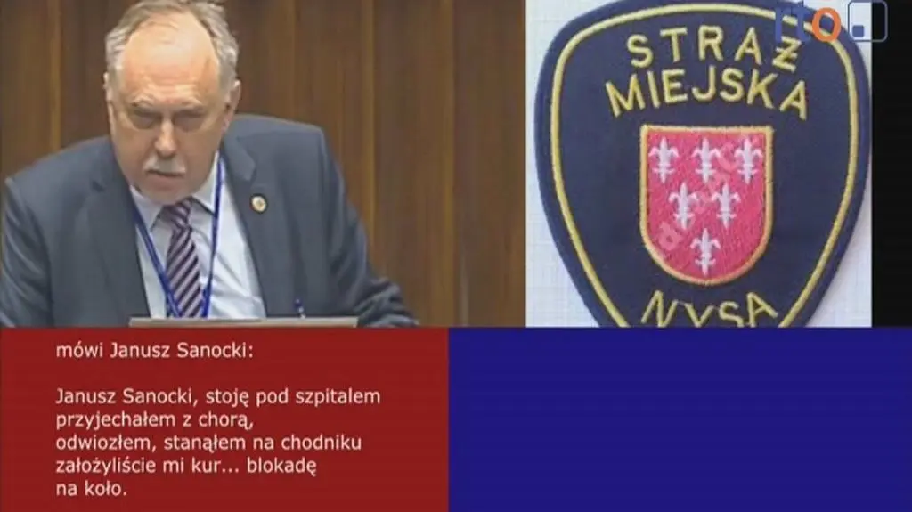 Poseł Janusz Sanocki kontra strażnicy miejscy z Nysy