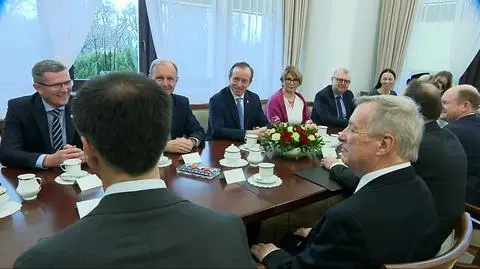 Spotkanie marszałka Senatu Tomasza Grodzkiego z delegacją amerykańskich senatorów