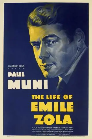Plakat filmu "Życie Emila Zoli" 