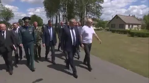 Łukaszenka w czasie gospodarskiej wizyty