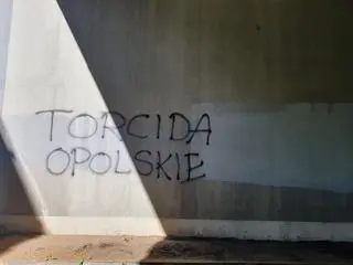 Ten napis musiał zamalować kibic Górnika Zabrze