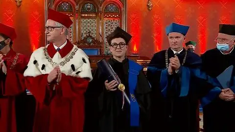 Olga Tokarczuk z tytułem doktora honoris causa
