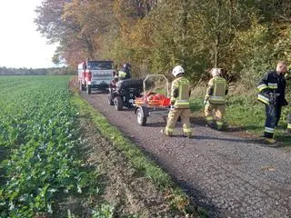 Mężczyzna trafił do szpitala