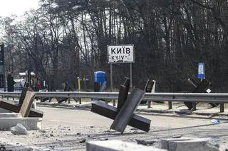 Barykada w Kijowie (26.03.2022)