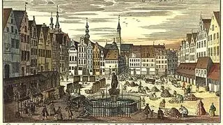 Nowy Targ w XVIII wieku wg Friedricha Bernharda Wernera, 1712