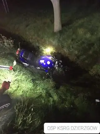 Rowerzysta zderzył się z motocyklem