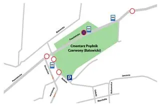 Organizacja ruchu przy Cmentarzu Batowickim w Krakowie