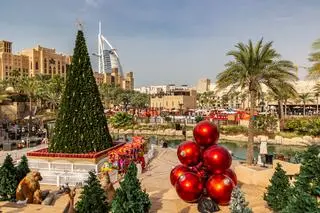 Świąteczne dekoracje w Dubaju