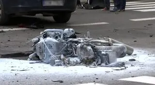 Motocyklista zginął na miejscu