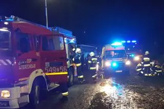 Wypadek autobusu w Trzebiechowie