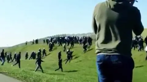 Pseudokibice na autostradzie A1