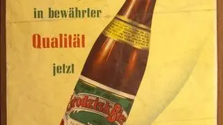 Reklama na szybie z lat 1940-1945