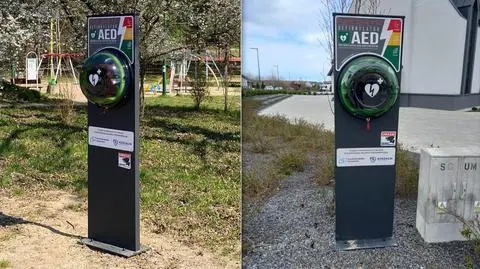 Kradzież defibrylatorów. Koszalin