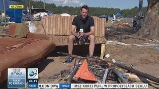 Nasz reporter postanowił przysiąść sobie na kanapie