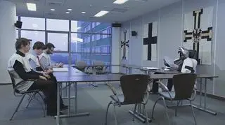 Kadr z filmu "Noc w galerii"
