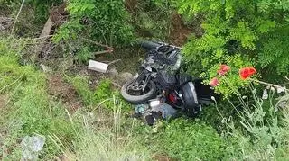 Serbski motocyklista uratowany w Kosowie przez polskich policjantów