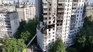 Eksplozja w bloku mieszkalnym w Kijowie