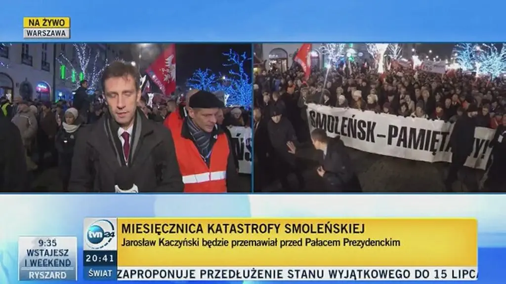 "Marsz Pamięci" w 80. miesięcznicę katastrofy smoleńskiej