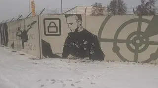 Mural przy siedzibą cyberwojsk