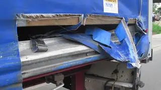 Uszkodzona przyczepa