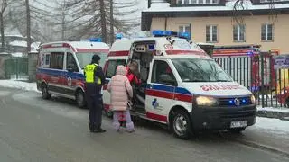 Ewakuacja szkoły podstawowej w Zakopanem