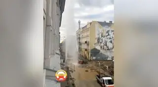 Gejzer w centrum Łodzi